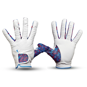 Guante de Golf de Piel de Cabretta con Estampado de Escamas de Mosaico, Guantes de Golf Transpirables de Piel de Oveja con Agarre Suave para Hombre - Product Image 3