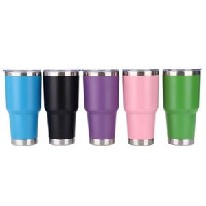 แก้วกาแฟแบบมีหูจับ ขนาด 20 ออนซ์ 30 ออนซ์ เคลือบสีฝุ่น ผนังสองชั้น เก็บอุณหภูมิ แก้วน้ำสแตนเลสแบบพกพา ขนาด 20 ออนซ์ พร้อมโลโก้สั่งทำ ขายส่ง - Product Image 2