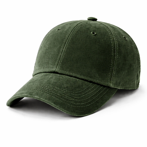 Gorra de Béisbol Verde de 6 Paneles con Logotipo Bordado en el Panel Frontal, Ajustable, Unisex, de Algodón, Estilo Casual - Product Image 2