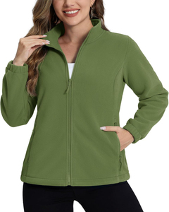 Customized Women's Winter Outdoor Embroidered Breathable Polar Fleece Reversible Heated Eco-Friendly Quick Dry Casual Jacket - Product Image 1
