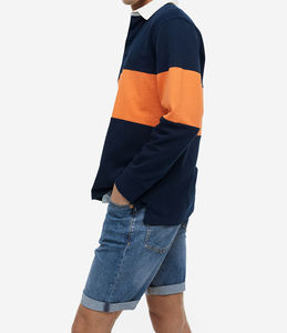Short en jean délavé coupe droite décontractée pour homme, taille mi-haute, respirant, avec détails usés - Product Image 2