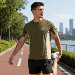 Camiseta Deportiva Personalizada para Hombre, Manga Corta, Absorbe la Humedad, Secado Rápido, Transpirable, Corte Deportivo, Largo Regular, Cuello Redondo - Product Image 4
