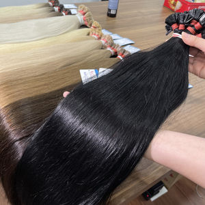 Extensions de cheveux à pointe plate, cheveux humains vierges vietnamiens, lisses naturels, durables, double trame machine, toutes les couleurs, vente en gros, usine - Product Image 6