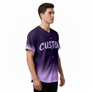 Uniforme de Béisbol Personalizado de Alta Calidad con Botones Completos y Sublimación para Hombres, Mujeres y Jóvenes, para Uso en Softbol, Patrón en Blanco - Product Image 3