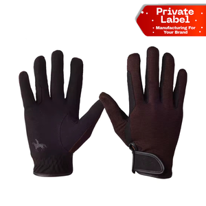 Summer Breathable Perforated Horse Riding <b>Gloves</b> Air Cooling Riding <b>Gloves</b> Winter Thermal Fleece Lined Horse Riding <b>Gloves</b> <b>Warm</b> - Product Image 1