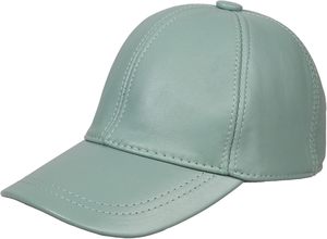 Casquette de baseball unisexe en cuir PU, couleur unie, ajustement réglable, 6 panneaux, chapeau décontracté pour adultes, à porter en toutes saisons - Product Image 4