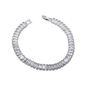 Bracelet tennis classique en diamant taille émeraude, style élégant et luxueux léger, sertissage en canal, bijoux en diamant de laboratoire - Product Image 3