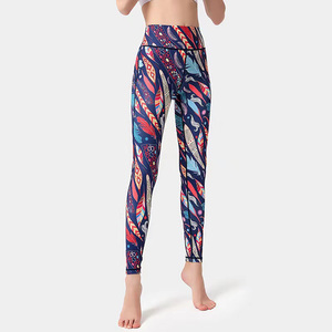 Mid Waist Camouflage Print <b>Thermal</b> <b>Leggings</b> <b>Women</b> Full Length Stretch Yoga Pants Sporty Style Winter Knitted Fabric - Product Image 5