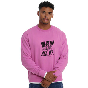 DAIZEN STAR Men's Crew Neck Pullover Sweatshirt Striped Design 100% Cotton Knitted Regular Fit Casual Breathable 370g Autumn - Product Image 3