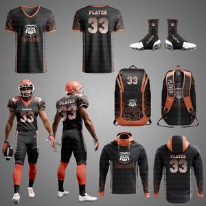 Precio bajo, paquete de oferta de alta calidad, uniforme de fútbol americano, aparejos personalizados, sarga bordada, ropa deportiva, uniformes de Club - Product Image 1