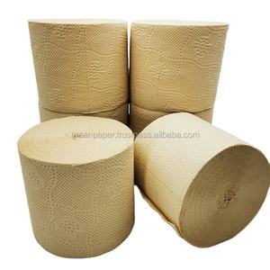 Papel Higiénico de Bambú Kraft Ecológico Personalizado de 2 Capas sin Núcleo para Baño - Product Image 5