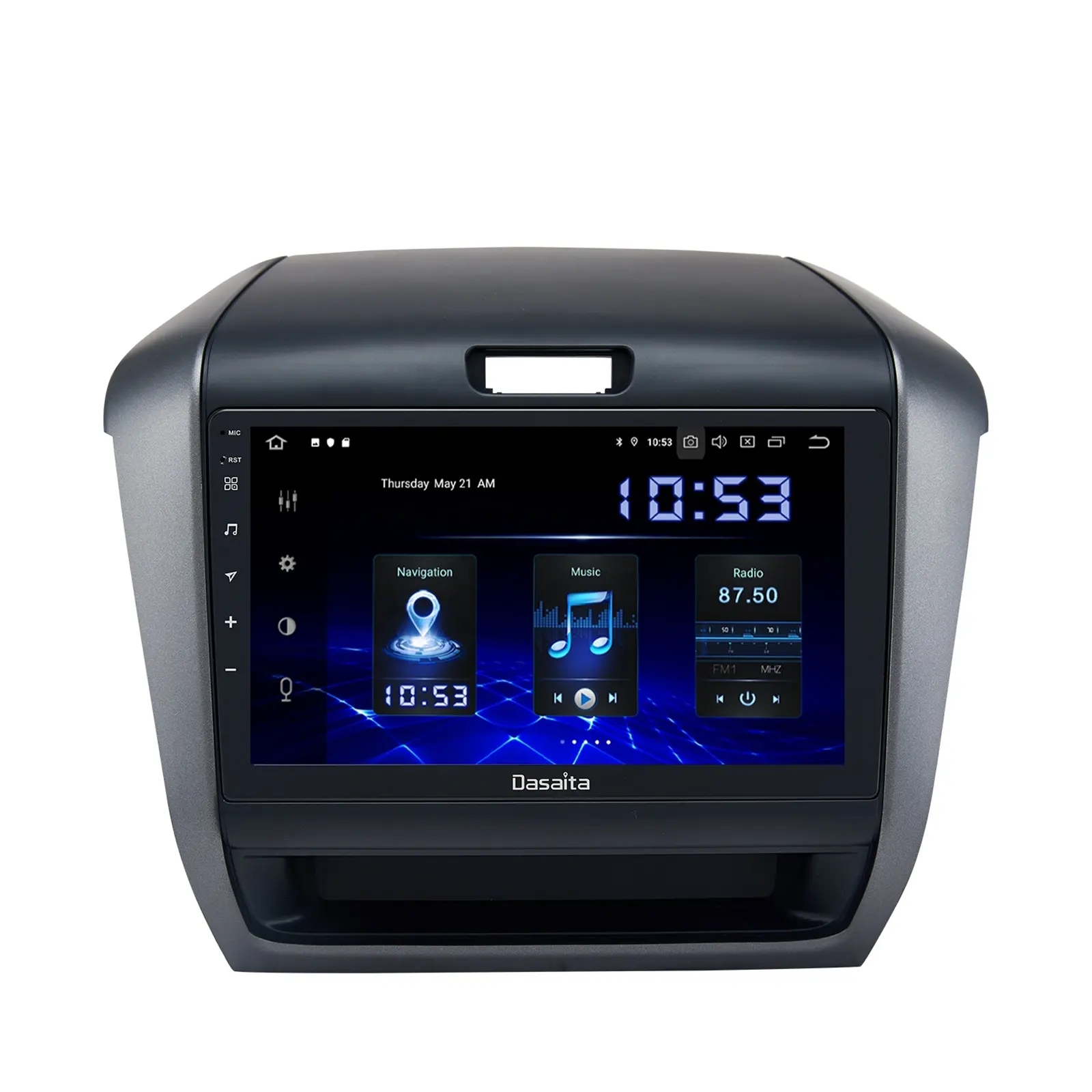 Dasaita 9 inç Honda Freed için 2017-2019 araba stereo dokunmatik sineklikli kapı açık ipucu bölünmüş ekran 1280x720 android oto ses video