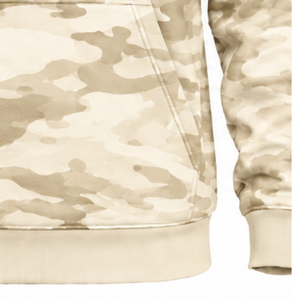 Sweat à capuche personnalisé camouflage pour homme, sweat-shirt polaire imprimé camouflage personnalisé avec poche kangourou et cordon de serrage, streetwear décontracté d'hiver - Product Image 6