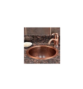 Lavabo Decorativo de Cobre, Acabado a Mano, Duradero, Accesorio de Baño con Apariencia Clásica - Product Image 2