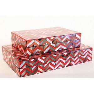 Handmade Modern Rectangle Resin Inlay Square Pattern Christmas Luxury <b>Jewellery</b> <b>Storage</b> Box Customized Color Size Lid Closure - Product Image 2