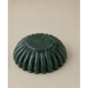 Cuenco de Mármol Verde con Borde Ondulado, Plato de Frutas de Piedra Natural, Centro de Mesa con Forma de Flor, Decoración para el Hogar, Venta al Por Mayor - Product Image 3