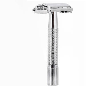 Maquinilla de Afeitar de Seguridad Profesional de Acero Inoxidable con Mango de Acero, Doble Filo, Clásica, para Hombre, de Una Sola Cuchilla, OEM, Cero Desperdicio - Product Image 5