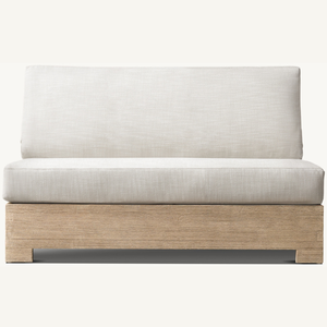 Sofá para la sala de estar hecho de madera de teca con un estilo moderno que es cómodo sentarse sobre él ya que está hecho de espuma suave. - Product Image 1