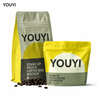 YOUYI Roastery Coffee Bag 2.2lb 5lb Sachet Doypack avec Valve de Dégazage, Qualité Alimentaire, Anti-humidité, Direct Usine, OEM