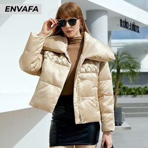 Chaquetas Personalizadas para Mujer, Chaqueta Acolchada, Chaqueta Cortavientos, Abrigos para Mujer, Parkas Femeninas, Chaqueta Personalizada con Logotipo - Product Image 3
