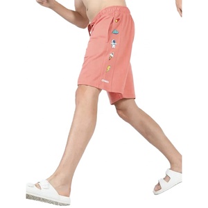 Pantalones Cortos Casuales para Hombre con Logotipo Personalizado, Cintura Elástica con Cordón, Transpirables, Tejidos, Holgados - Product Image 3