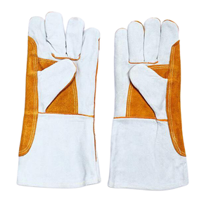 Gants de soudage en cuir de vachette pleine fleur de 14 pouces, résistants à la chaleur et imperméables, pour la soudure TIG et les travaux au foyer – Vente en gros - Product Image 1