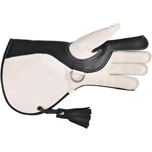 Gants de fauconnerie en cuir nubuck au design unique, personnalisables, pour la manipulation professionnelle des oiseaux, accessoire standard de chasse - Product Image 1