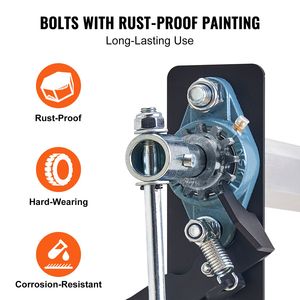 Kit de rouleaux de bâche manuels en alliage d'aluminium de 64 à 104 pouces de large pour camions à benne basculante, rouleau de bâche à manivelle pour camion à benne basculante de 7 pouces - Product Image 1