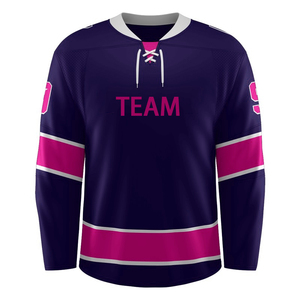 Maillot de hockey sur glace personnalisé de haute qualité avec impression par sublimation et lacets - Product Image 6