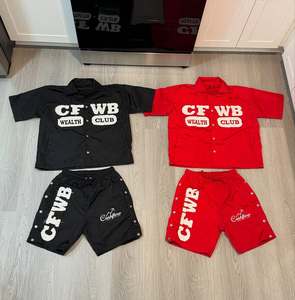 Conjunto de dos piezas para hombre, superventas al por mayor 2026: Chaqueta cortavientos y pantalón corto reflectante de nailon con cremallera, personalizable. - Product Image 4