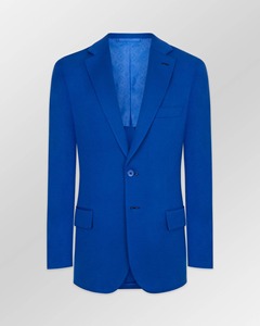 Blazer gris pour homme en mélange de laine, simple boutonnage, col à revers, coupe droite, infroissable, style britannique - Product Image 4