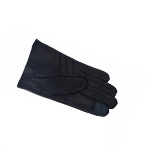 Guantes de Carreras Clásicos de Cuero Negro – Diseño Compatible con Pantalla Táctil Inteligente – Prenda de Cuero Genuino Perforado Profesional - Product Image 6