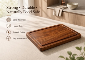Tabla de Cortar Grande de Madera para Preparación de Alimentos en la Cocina, Tabla de Cortar Duradera para Verduras, Frutas y Carne - Product Image 6