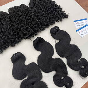 BEST SELL natural color weft hair extension <b>body</b> <b>wave</b> curly hair bundles Ready to Ship raw vietnamese hair - Product Image 2