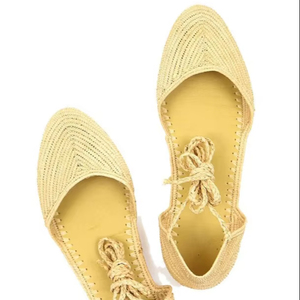 Natural Raffia <b>slippers</b>,hand woven natural raffia babouche, Moroccan woman's shoes, raffia moroccan handmade shoes - Product Image 1