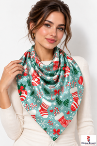 Tela de Poliéster Estampada Digital Personalizada para Navidad, Textil Suave de Primera Calidad para Prendas, Vestidos, Textiles para el Hogar, Fabricación OEM ODM - Product Image 3