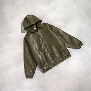 Blouson en cuir pour homme avec patchs, style vintage, streetwear, vêtements d'extérieur, vente en gros, fournisseur personnalisé - Product Image 2