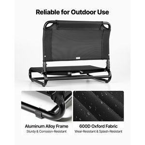 Sedile per Kayak con Telaio in Lega di Alluminio e Tessuto Oxford 600D, Supporto Lombare Confortevole, Facile Montaggio, Design Pieghevole per un Trasporto Comodo - Product Image 6