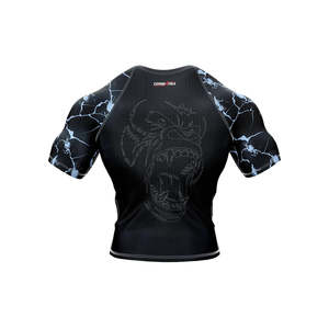 Vente en gros de rashguard de Jiu Jitsu Bjj personnalisé avec logo imprimé en 3D pour hommes, t-shirt de compression respirant Spiderman UPF50+ à manches courtes - Product Image 5