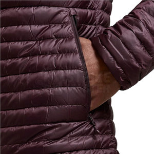 Veste matelassée à capuche décontractée pour homme, nouvelle collection, manches longues, fermeture éclair, fabrication en usine, vente en gros personnalisée - Product Image 2