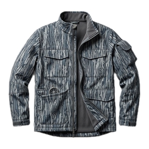 HYPEN SPORTS Hot Sale <b>Men's</b> Winter Outdoor Printed Breathable <b>Soft</b> <b>Shell</b> Waterproof Windbreaker Polyester/Cotton Acrylic Hunting - Product Image 5