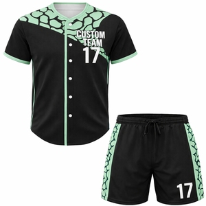 Custom Men's Baseball Jersey And Shorts Set Premium Breathable Lightweight Comfortable Durable <b>Athletic</b> Design Set for Men - Product Image 1