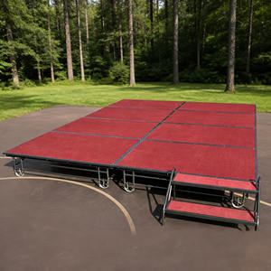 Plataforma de Escenario Plegable y Fácil de Transportar para Hoteles, Salones de Banquetes, Conferencias y Celebraciones, Plataforma de 4*8 pies para Eventos - Product Image 1