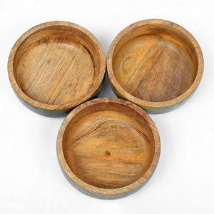 Tazones pequeños de madera personalizados, diseño minimalista, artesanía en madera sin recubrimiento, para servir comida, tazones para regalo, tazones de madera para salsas - Product Image 4