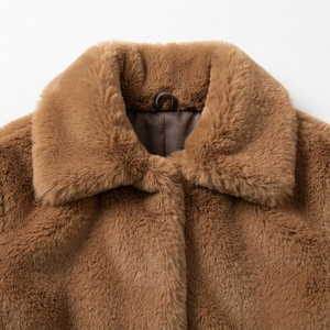 Women's Burgundy Rabbit Fur & Hooded Vintage <b>Maternity</b> Coat Luxury Warm <b>Winter</b> Plush <b>Jacket</b> Regular Sleeve Fashion Outerwear - Product Image 6