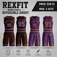 Kaos Basket Desain Baru Custom Berkualitas Tinggi, Set Basket, Cetak Gratis, Bordir, Jersey Basket Jahit