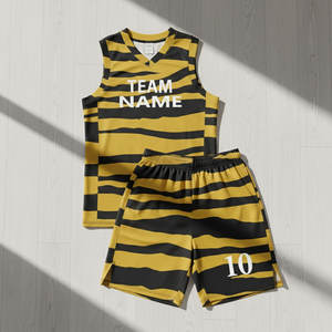 Uniforme de basket-ball de bonne qualité, séchage rapide, uniforme de basket-ball pour hommes, short à manches courtes, uniforme d'équipe de basket-ball - Product Image 1