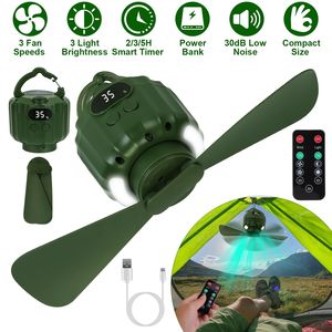 Lanterna LED Portatile 3 in 1 per Campeggio con Funzione Timer, Power Bank, Ventilatore da Tenda a 3 Velocità, Silenzioso, Ricaricabile - Garanzia 1 Anno, Spina AU - Product Image 1