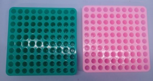 Support pour tubes à essai en plastique à 100 alvéoles, plateau de rangement pour fournitures de laboratoire - Product Image 3