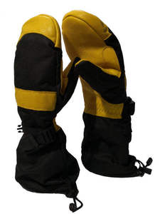 Mitaines de ski en cuir isolées, imperméables, résistantes au vent, avec fermeture auto-agrippante pour snowboard, hiver - Product Image 2